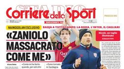 Prima Pagina, Corriere dello Sport: “Juve, paura Covid. Lite Lotito-Tare”. E Nainggolan su Zaniolo…