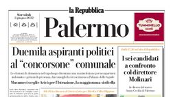 Prima Pagina, La Repubblica-Palermo: “I vicoli del centro si tingono di rosanero”