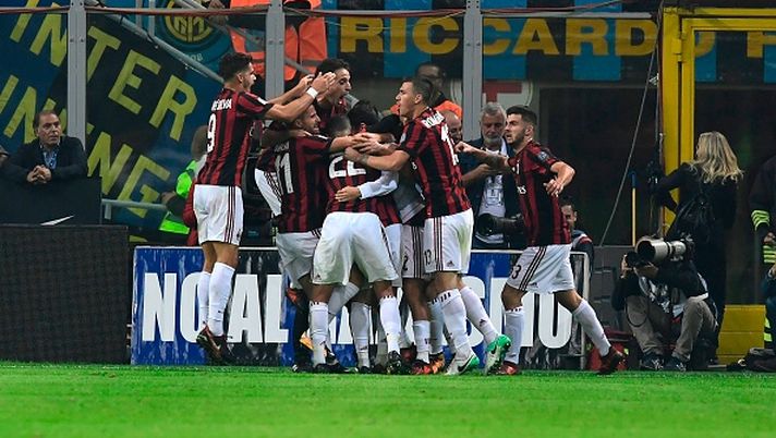 L'esultanza del Milan per un gol nel derby (credits: GETTY Images) 