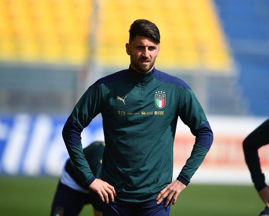PARMA, ITALY - MARCH 26: Vincenzo Grifo of Italy in action during a Italy training session at Stadio Ennio Tardini on March 26, 2021 in Parma, Italy. (Photo by Claudio Villa/Getty Images) PARMA, ITALY - MARCH 26: Vincenzo Grifo of Italy in action during a Italy training session at Stadio Ennio Tardini on March 26, 2021 in Parma, Italy. (Photo by Claudio Villa/Getty Images)