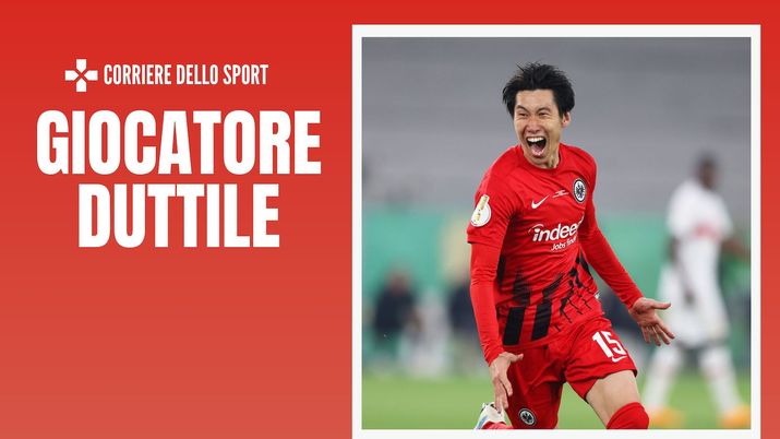 Daichi Kamada (centrocampista Eintracht Francoforte), obiettivo di calciomercato del Milan | AC Milan News (Getty Images) Daichi Kamada Eintracht Francoforte Calciomercato AC Milan