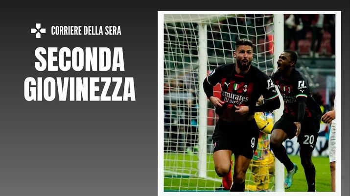 esultanza Giroud AC Milan Milan-Spezia 2-1 Serie A 2022-2023