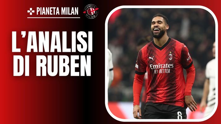 Ruben Loftus-Cheek (centrocampista AC Milan) per uno dei suoi due gol in Milan-Rennes 3-0 (Europa League 2023-2024) | News (Getty Images) Ruben Loftus-Cheek AC Milan Milan-Rennes 3-0 Europa League 2023-2024