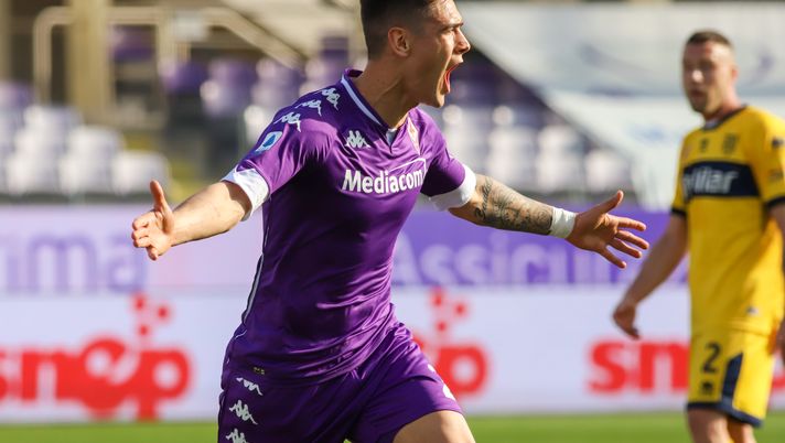 GERMOGLI PH: 7 MARZO 2021 FIRENZE STADIO ARTEMIO FRANCHI SERIE A FIORENTINA VS PARMA NELLA FOTO ESULTANZA GOL QUARTA 