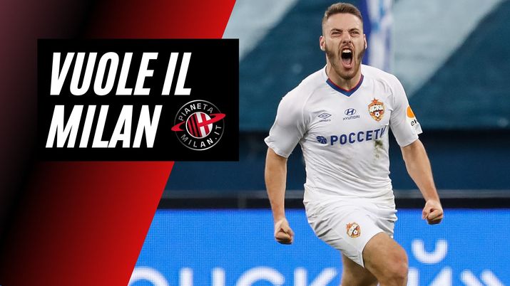 Nikola Vlasic (centrocampista CSKA Mosca), obiettivo di calciomercato del Milan | AC Milan News (Getty Images) 