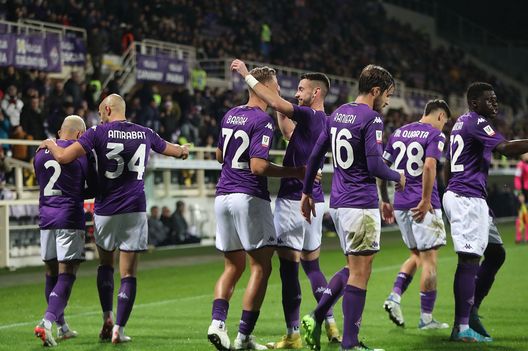 FLORENCE, ITALY - JANUARY 12: Antonin Barak of ACF Fiorentina celebrates after scoring a goal during the Coppa Italia match between ACF Fiorentina and UC Sampdoria at Stadio Artemio Franchi on January 12, 2023 in Florence, Italy. (Photo by Gabriele Maltinti/Getty Images) Roma-Fiorentina, le formazioni ufficiali: novità a centrocampo. C’è Jovic- immagine 2