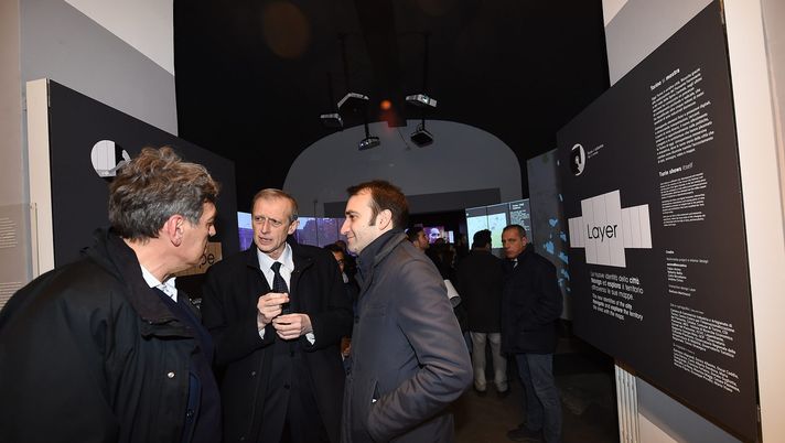 TURIN, TO - FEBRUARY 25: Piero Fassino (C), Mayor of Turin and Stefano Lo Russo (R), Councillor for Urban Planning of the city of Turin attend during the 'From The Olympic Games To The Future' Exhibition Opening Ceremony at Urban Center Metropolitano Torino on
February 25, 2016 in Turin, Italy. (Photo by Valerio Pennicino/Getty Images) Stefano Lo Russo e il Toro: dal legame con don Aldo all’idea di una cittadella - immagine 1