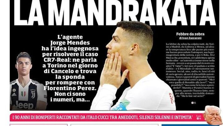 Prima Pagina, Corriere dello Sport: “La Mandrakata. Paradiso Svezia senza il suo dio. Neymerola divide il mondo…”  Prima Pagina, Corriere dello Sport: “La Mandrakata. Paradiso Svezia senza il suo dio. Neymerola divide il mondo…”