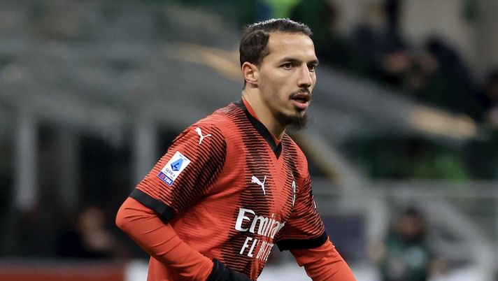 Ismaël Bennacer (centrocampista AC Milan), qui durante Milan-Frosinone 3-1 (Serie A 2023-2024) | News (Getty Images) Ismaël Bennacer AC Milan Milan-Frosinone 3-1 Serie A 2023-2024