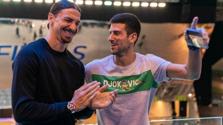 Zlatan Ibrahimović e Novak Djokovic