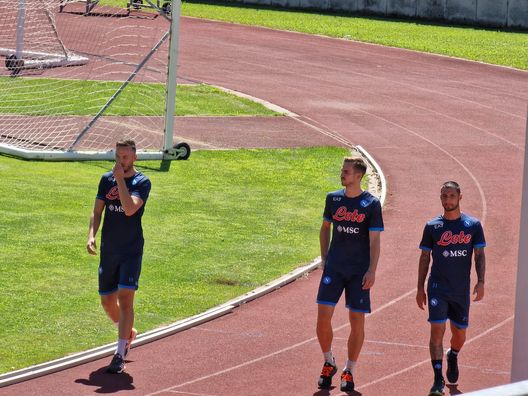 FOTO Fabian Ruiz, Politano e Rrahmani: lavoro in palestra per l’intera seduta- immagine 2
