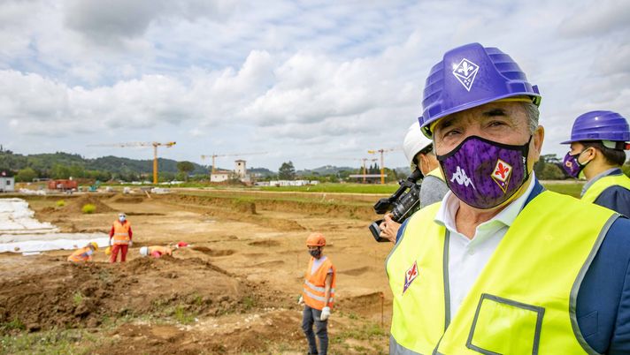 Bagno a Ripoli (FI), visita organizzata per la stampa nel Viola Park, accompagnati da Rocco Commisso, Joseph Commisso, Joe Barone e l'architetto Marco Casamonti 2021-05-18 © Niccolò Cambi/Massimo Sestini 