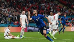 Europei 2021 – Italia-Inghilterra, Roma esulta al gol di Bonucci | VIDEO