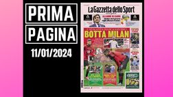 Prima pagina Gazzetta dello Sport: “Coppa Italia, botta Milan”