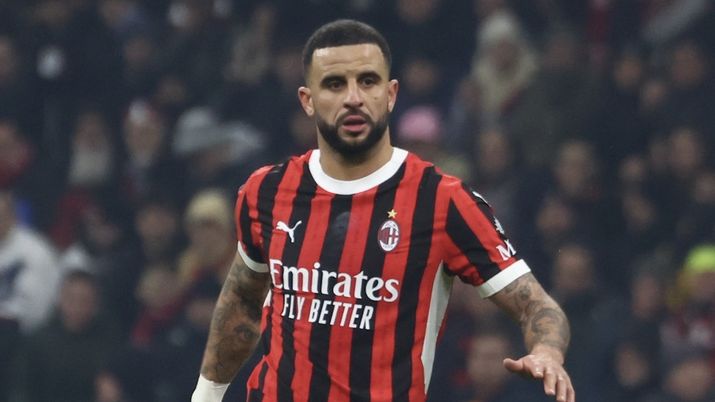 Kyle Walker AC Milan Milan-Roma 3-1 Coppa Italia 2024-2025