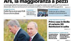 Prima Pagina, Giornale di Sicilia: “Ars, la maggioranza a pezzi”