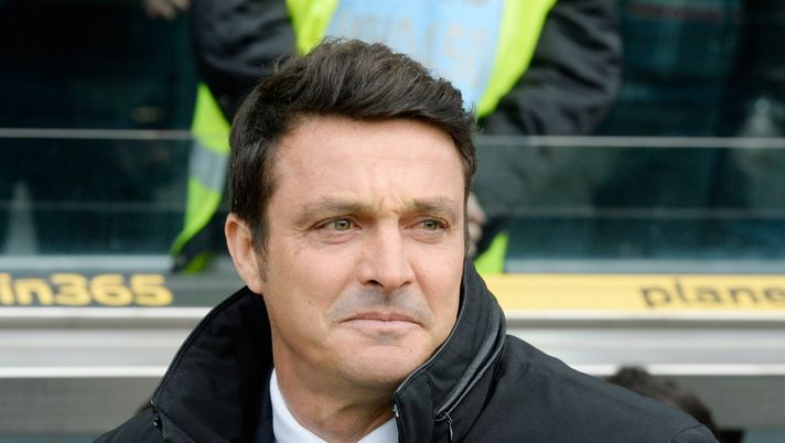UDINE, ITALY - FEBRUARY 04: Head coach of Udinese Massimo Oddo looks on during the serie A match between Udinese Calcio and AC Milan at Stadio Friuli on February 4, 2018 in Udine, Italy. (Photo by Dino Panato/Getty Images)