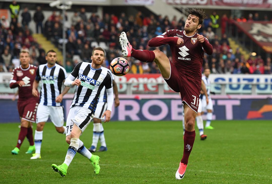  TURIN, ITALY - APRIL 02:  Lucas Boye of FC Torino in action during the Serie A match between FC Torino and Udinese Calcio at Stadio Olimpico di Torino on April 2, 2017 in Turin, Italy.  (Photo by Valerio Pennicino/Getty Images) 