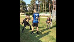 Icardi protagonista di uno spot Nike: Pinetina invasa da telecamere e fotografi
