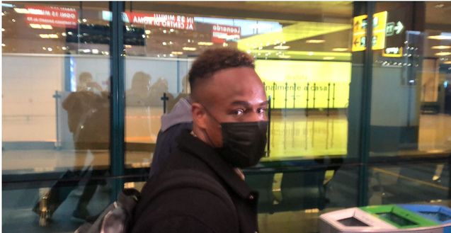 Cabral arriva a Fiumicino Cabral arriva a Fiumicino