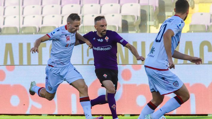 GERMOGLI PH: 8 LUGLIO 2020 FIRENZE STADIO ARTEMIO FRANCHI SERIE A FIORENTINA VS CAGLIARI NELLA FOTO RIBERY 