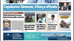 EDICOLA TS – Inter, gioia baby. Mancini a Sarri: “Qua la mano”. Capolavoro Simeone