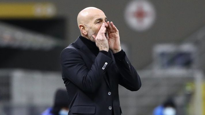 Stefano Pioli (allenatore AC Milan), qui durante Inter-Milan 2-1 (Coppa Italia 2020-2021) | News (Getty Images) 