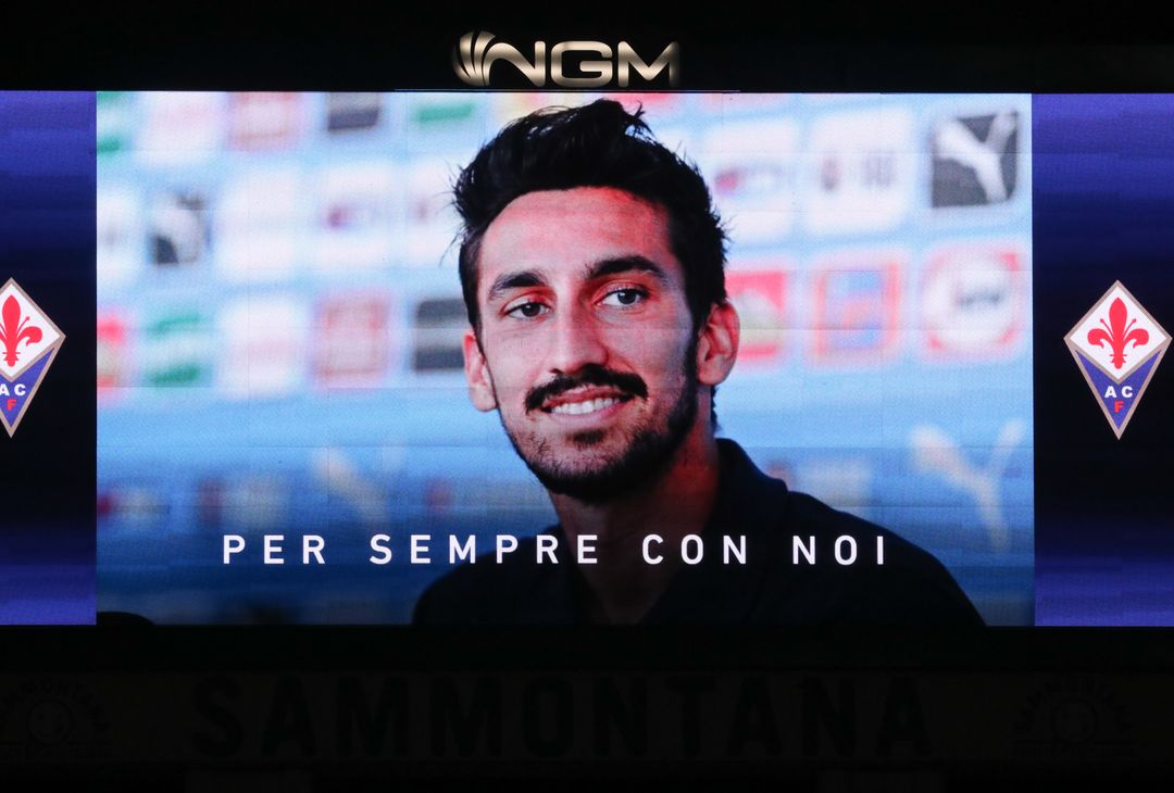  GERMOGLI PH: 3 MARZO 2021 FIRENZE STADIO ARTEMIO FRANCHI SERIE A FIORENTINA VS ROMA NELLA FOTO RICORDO DI DAVIDE ASTORI A 3 ANNI DALLA MORTE 
