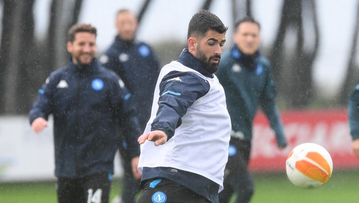 NAPLES, ITALY - DECEMBER 09: Elseid Hysaj of Napoli ahead of the UEFA Europa League Group F stage match between SSC Napoli and Real Sociedad at on December 09, 2020 in Naples, Italy. (Photo by SSC NAPOLI/SSC NAPOLI via Getty Images) NAPLES, ITALY - DECEMBER 09: Elseid Hysaj of Napoli ahead of the UEFA Europa League Group F stage match between SSC Napoli and Real Sociedad at on December 09, 2020 in Naples, Italy. (Photo by SSC NAPOLI/SSC NAPOLI via Getty Images)