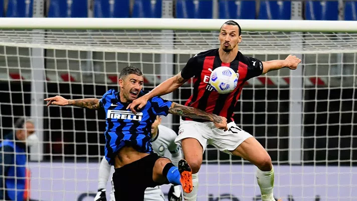 Ibrahimovic Kolarov Milan Inter serie A derby duelli aerei