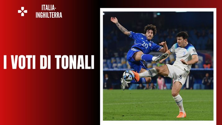 Sandro Tonali centrocampista Italia vs Inghilterra