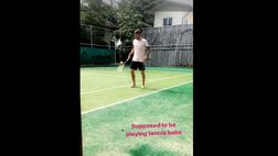 VIDEO / Santon in vacanza con la sua compagna: relax speciale col tennis