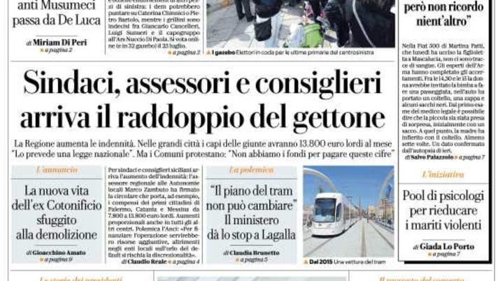 Prima Pagina, La Repubblica: “Il Palermo City dei sogni porta Mirri nell’olimpo rosa”  prima pagina