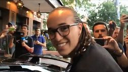 Milan, l’arrivo in albergo di Laxalt e Castillejo