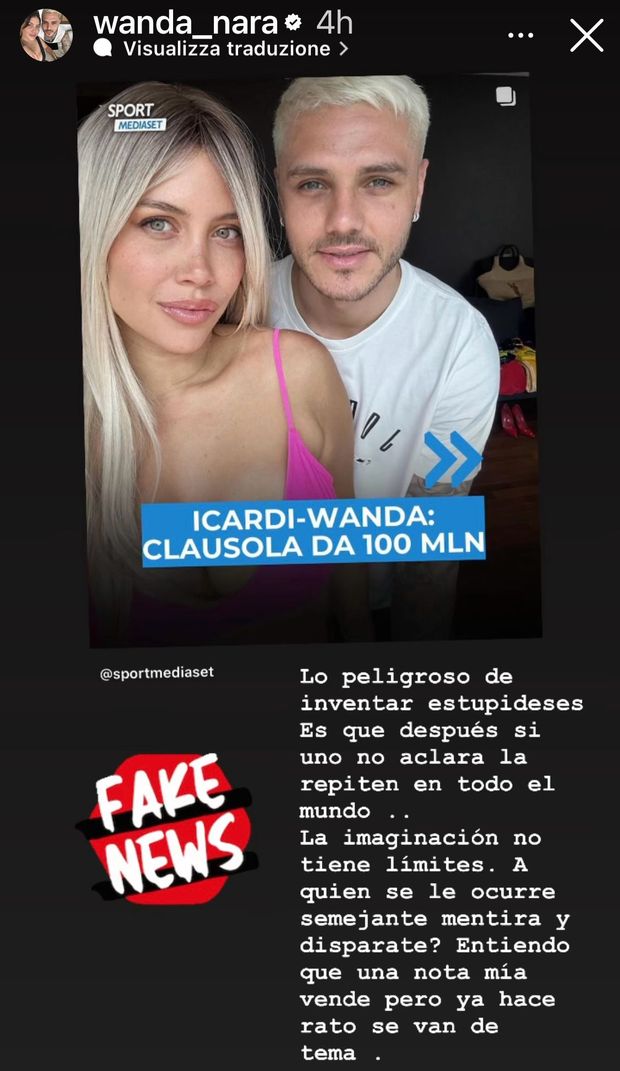 Wanda Nara smentisce la clausola da 100 milioni anti tradimento: “Una mia notizia vende, ma…”- immagine 3