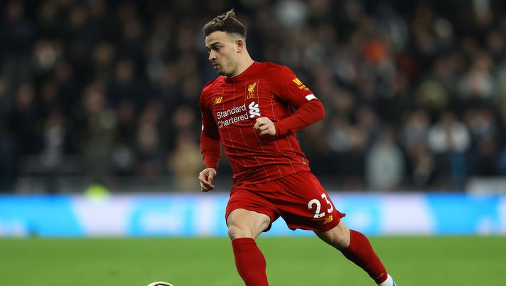 LONDON, ENGLAND - JANUARY 11: Xherdan Shaqiri of Liverpool in action during the Premier League match between Tottenham Hotspur and Liverpool FC at Tottenham Hotspur Stadium on January 11, 2020 in London, United Kingdom. (Photo by Richard Heathcote/Getty Images) LONDON, ENGLAND - JANUARY 11: Xherdan Shaqiri of Liverpool in action during the Premier League match between Tottenham Hotspur and Liverpool FC at Tottenham Hotspur Stadium on January 11, 2020 in London, United Kingdom. (Photo by Richard Heathcote/Getty Images)