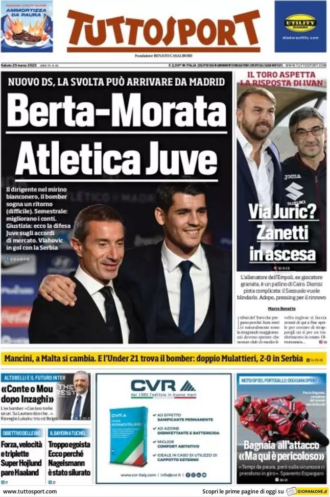 EDICOLA TS – Altobelli e il futuro Inter: “Conte o Mou dopo Inzaghi” EDICOLA TS – Altobelli e il futuro Inter: “Conte o Mou dopo Inzaghi” - immagine 1