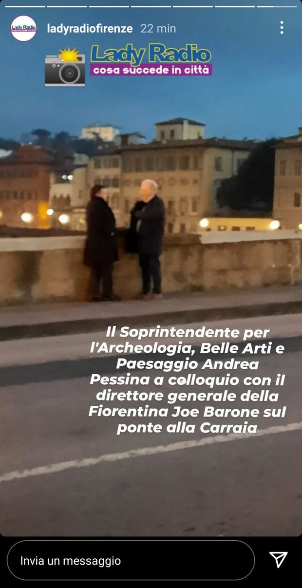 FOTO – Guarda chi c’è! Barone a colloquio con Pessina in centro- immagine 2