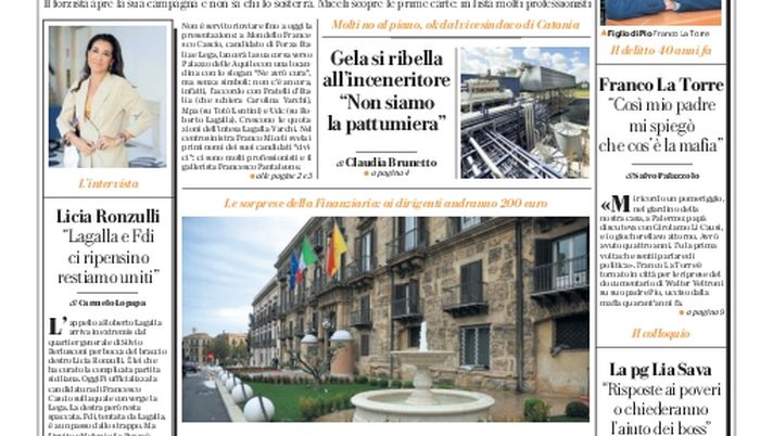 Prima Pagina, La Repubblica-Palermo: “Rosanero, sprint mozzafiato” - immagine 1