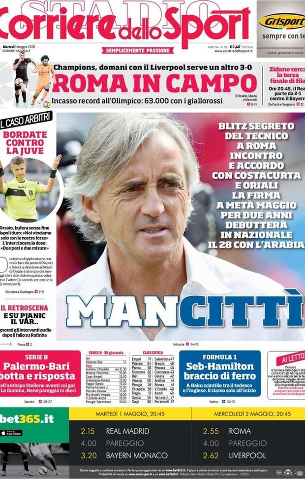 Prima Pagina, Corriere dello Sport: “ManCittì: accordo per la Nazionale. Orsato, bufera senza fine. Napoli e Inter…” Prima Pagina, Corriere dello Sport: “ManCittì: accordo per la Nazionale. Orsato, bufera senza fine. Napoli e Inter…”