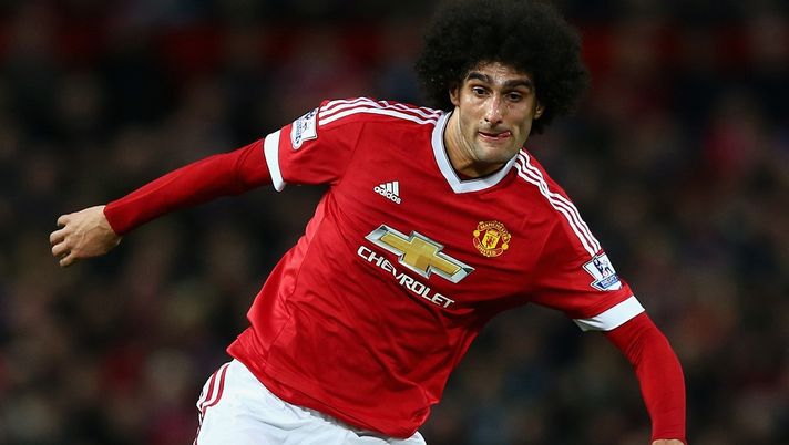Marouane Fellaini centrocampista del Manchester United, piace al Milan (credits: GETTY Images) 
