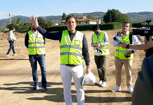 Casamonti al cantiere del Viola Park (violanews) Casamonti spiega la Cattedrale: “Avevo in mente la stessa cosa per il Franchi”- immagine 2