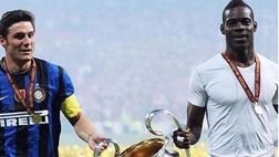 Balotelli, nostalgia di Inter. Foto con Zanetti e la Champions per un amarcord da brividi