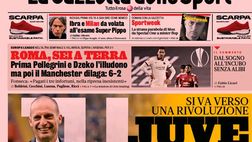 Prima Pagina, La Gazzetta dello Sport: “Juve cambia tutto, Roma sei a terra”