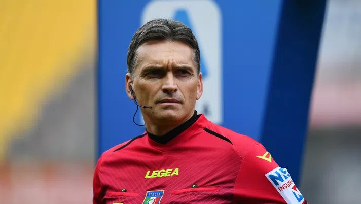 PARMA, ITALY - FEBRUARY 21: Match Referee, Massimiliano Irrati looks on prior to the Serie A match between Parma Calcio and Udinese Calcio at Stadio Ennio Tardini on February 21, 2021 in Parma, Italy. Sporting stadiums around Italy remain under strict restrictions due to the Coronavirus Pandemic as Government social distancing laws prohibit fans inside venues resulting in games being played behind closed doors. (Photo by Alessandro Sabattini/Getty Images)