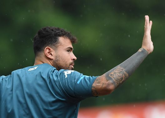DIMARO, ITALY - JULY 22: Andrea Petagna of Napoli during an SSC Napoli training session on July 22, 2021 in Dimaro, Italy. (Photo by SSC NAPOLI/SSC NAPOLI via Getty Images) DIMARO, ITALY - JULY 22: Andrea Petagna of Napoli during an SSC Napoli training session on July 22, 2021 in Dimaro, Italy. (Photo by SSC NAPOLI/SSC NAPOLI via Getty Images)