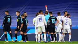 VIDEO SKY / Real-Inter, la spinta di Militao, la reazione di Barella: l’episodio dell’espulsione