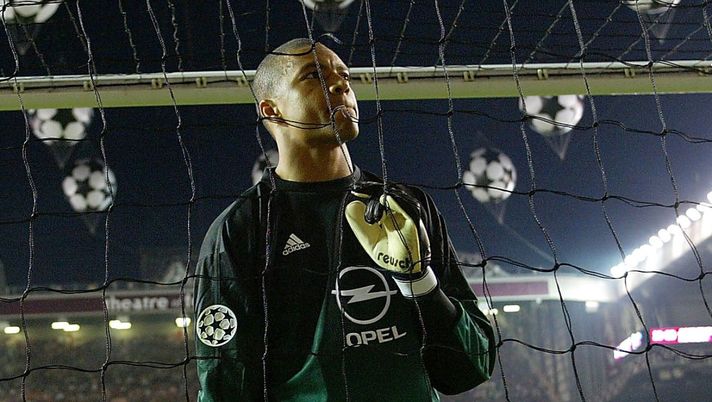 Nelson Dida, portiere del Milan, in finale di Champions League 2003 contro la Juventus (credits Getty Images) 