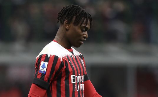Rafael Leao (attaccante AC Milan) durante Milan-Bologna 0-0 (Serie A 2021-2022) | News (Getty Images) Rafael Leao AC Milan Milan-Bologna 0-0 Serie A 2021-2022