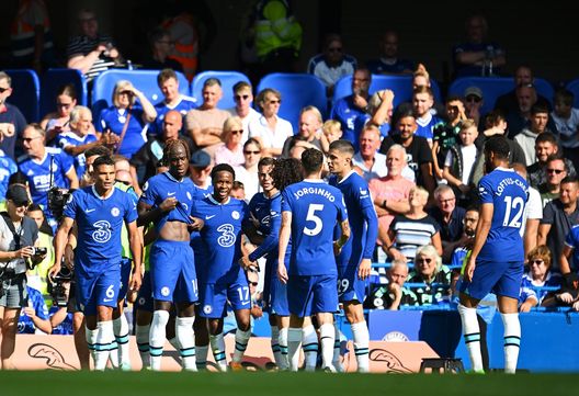 L'esultanza di Raheem Sterling per il gol in Chelsea-Leicester 2-1 (Getty Images) L'esultanza di Raheem Sterling per il gol in Chelsea-Leicester 2-1 (Getty Images)